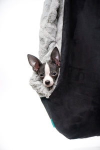 Pet sling, pet holder, pet carrier, pet bag, dog sling, dog holder, dog bag, dog carrier, small dog, dog accessories, dog with anxiety, soft dog bed, anxious dog, dog blanket, pet blanket, soft, waterproof, vegan, pet accessories