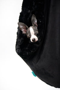 Pet sling, pet holder, pet carrier, pet bag, dog sling, dog holder, dog bag, dog carrier, small dog, dog accessories, dog with anxiety, soft dog bed, anxious dog, dog blanket, pet blanket, soft, waterproof, vegan, pet accessories